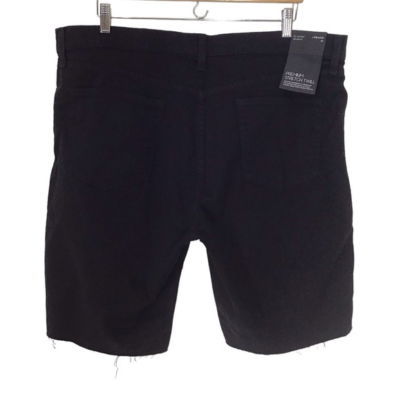 J Brand Premium Stretch Twill Black Eli Short Relaxed Fit - Picture 4 of 10